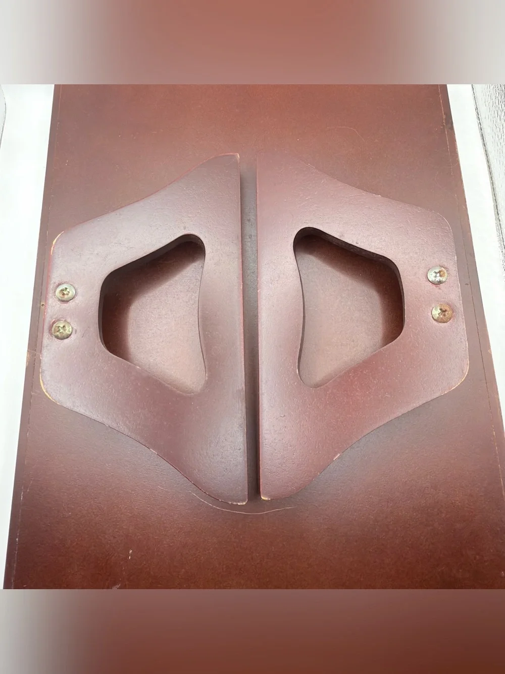 Totes Deluxe Cherry Wood Finish Arm Rest Chair Caddy tray - 12 1/2